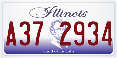 IL license plate A372934
