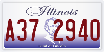 IL license plate A372940