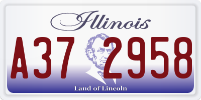 IL license plate A372958
