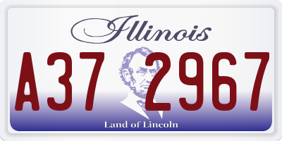 IL license plate A372967