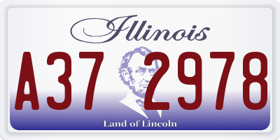 IL license plate A372978