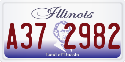 IL license plate A372982