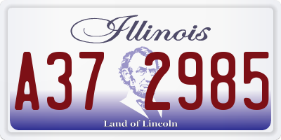 IL license plate A372985