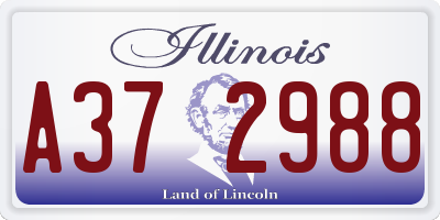 IL license plate A372988