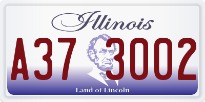 IL license plate A373002