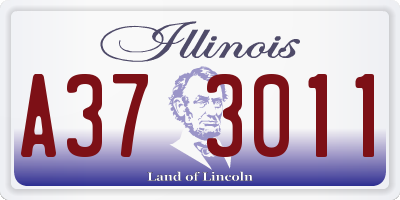 IL license plate A373011
