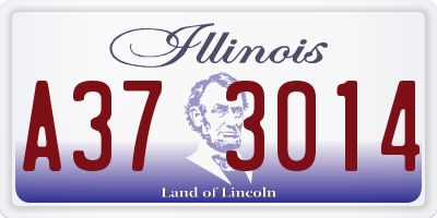 IL license plate A373014