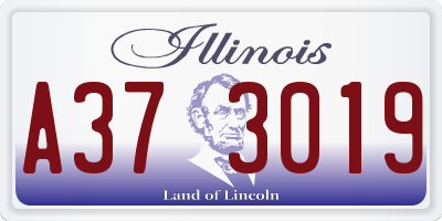 IL license plate A373019