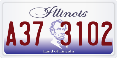 IL license plate A373102