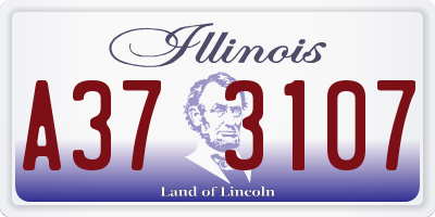 IL license plate A373107