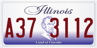 IL license plate A373112