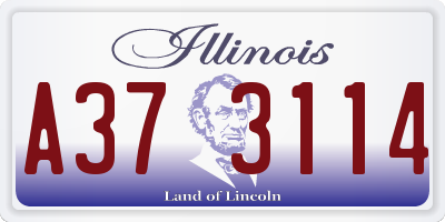 IL license plate A373114