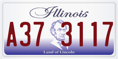 IL license plate A373117