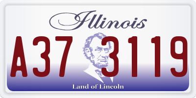 IL license plate A373119