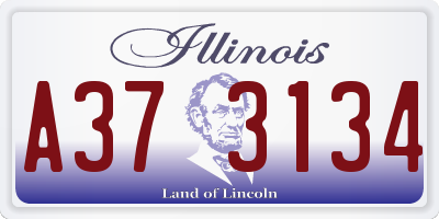 IL license plate A373134