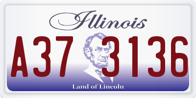 IL license plate A373136