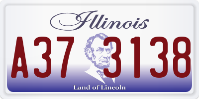 IL license plate A373138