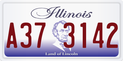 IL license plate A373142