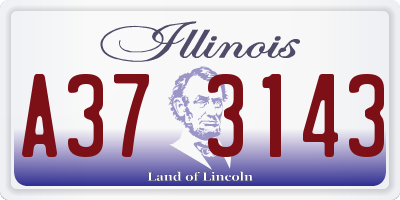 IL license plate A373143