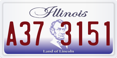 IL license plate A373151