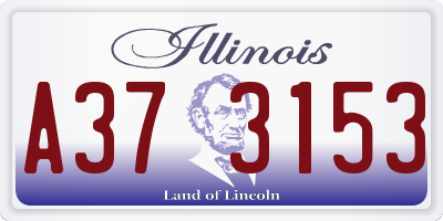 IL license plate A373153