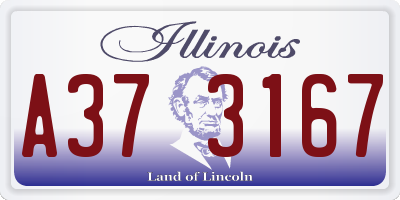 IL license plate A373167