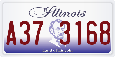 IL license plate A373168