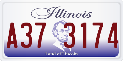 IL license plate A373174