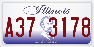 IL license plate A373178