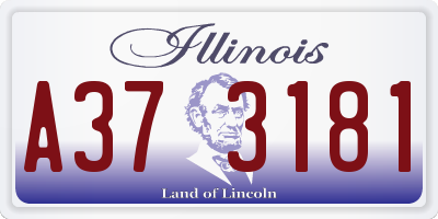 IL license plate A373181