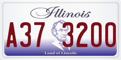 IL license plate A373200