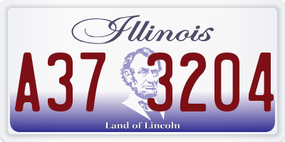 IL license plate A373204