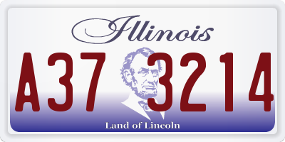 IL license plate A373214