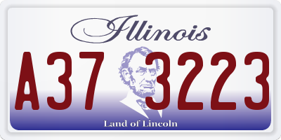 IL license plate A373223