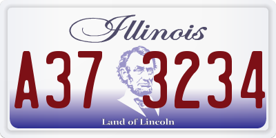 IL license plate A373234