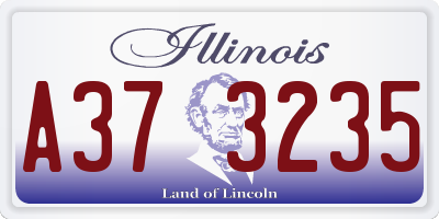 IL license plate A373235