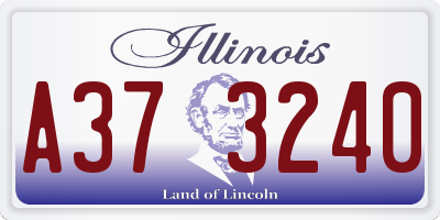 IL license plate A373240