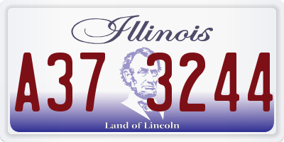 IL license plate A373244