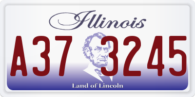 IL license plate A373245