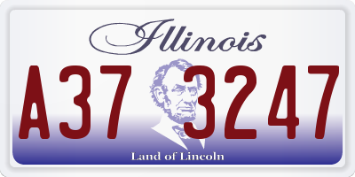 IL license plate A373247