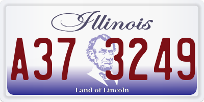 IL license plate A373249