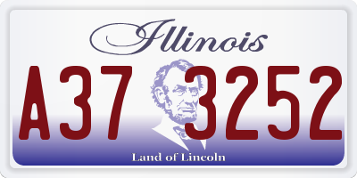 IL license plate A373252