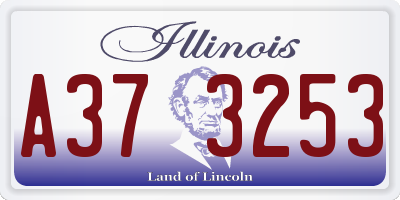 IL license plate A373253