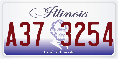IL license plate A373254