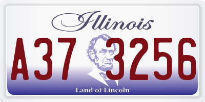 IL license plate A373256