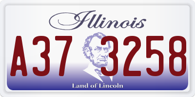 IL license plate A373258
