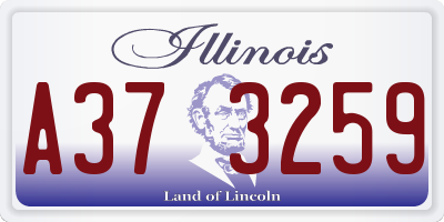 IL license plate A373259