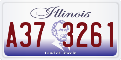 IL license plate A373261