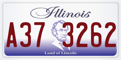 IL license plate A373262