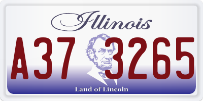 IL license plate A373265